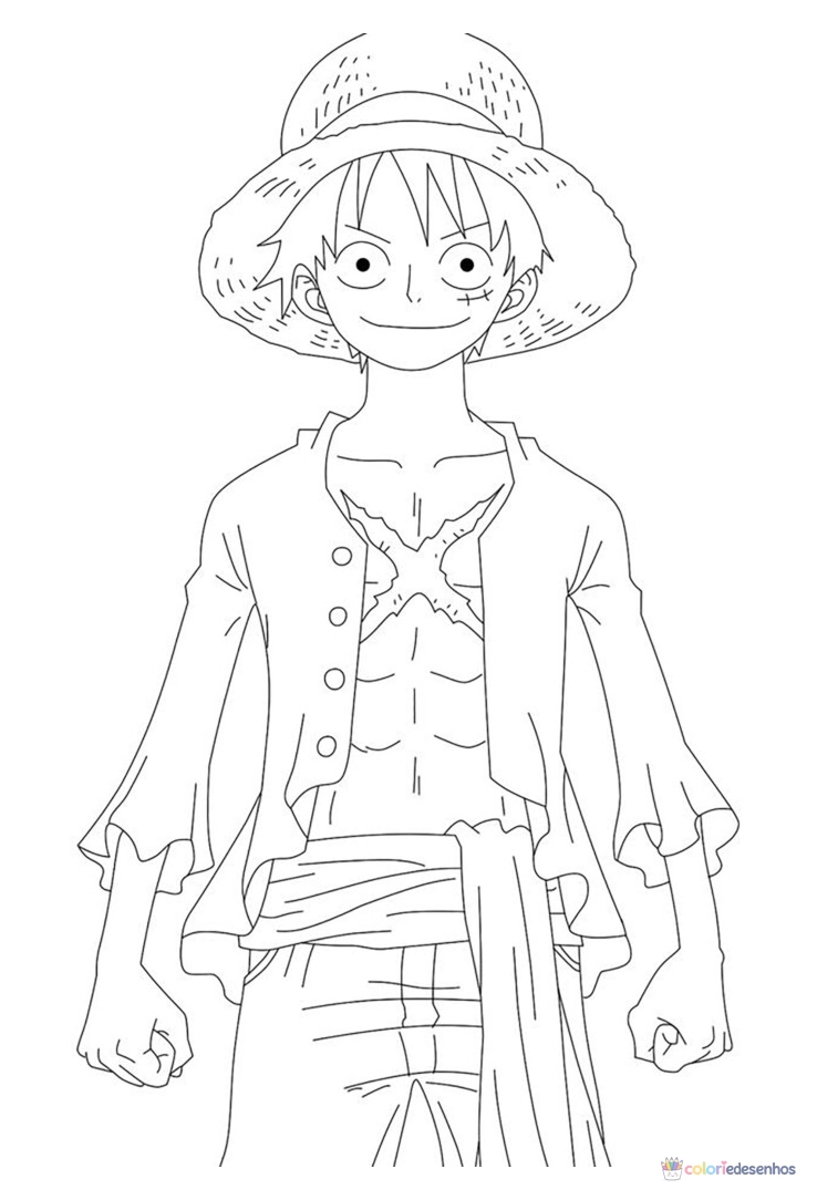 Luffy para colorir