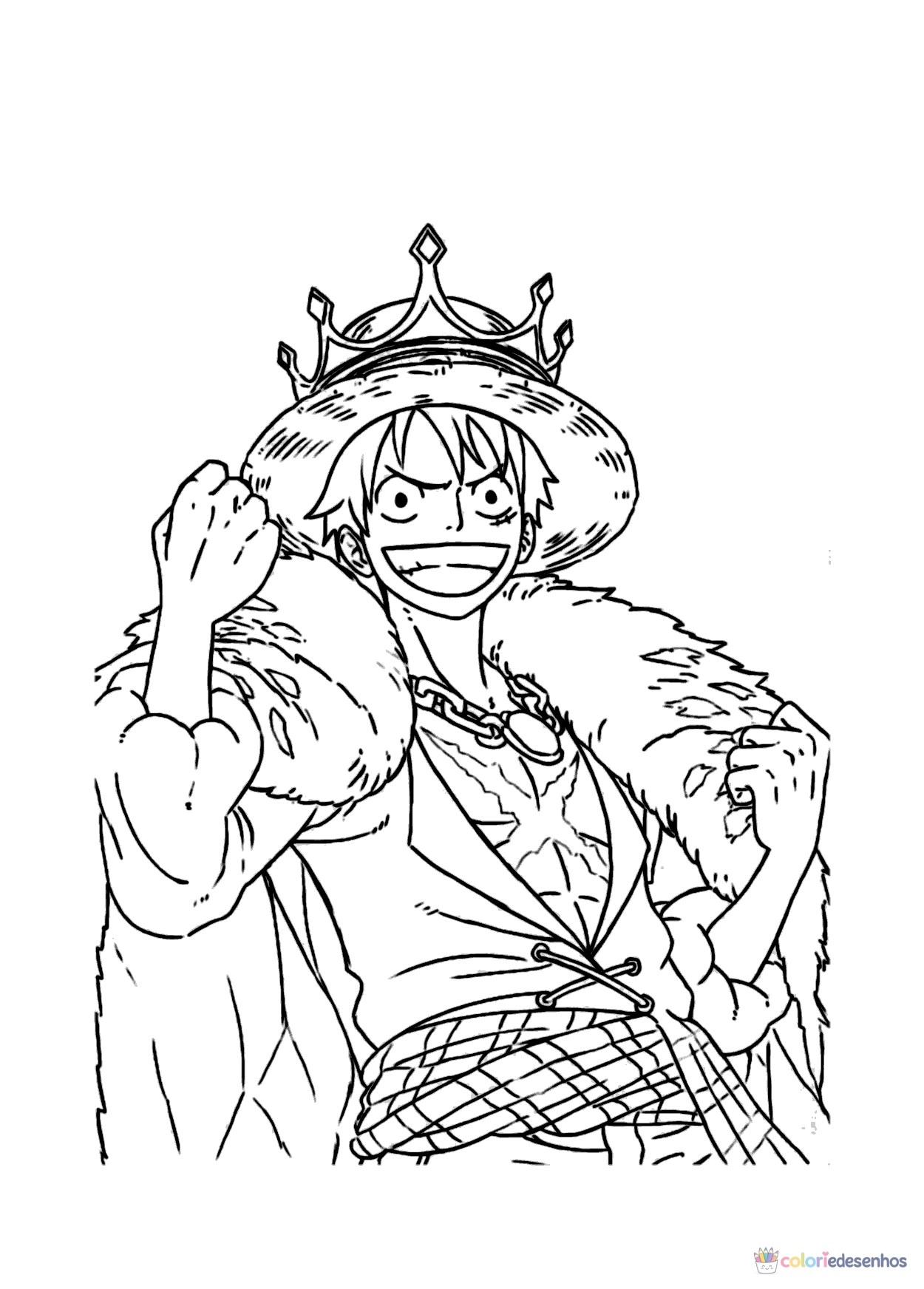 Luffy para colorir