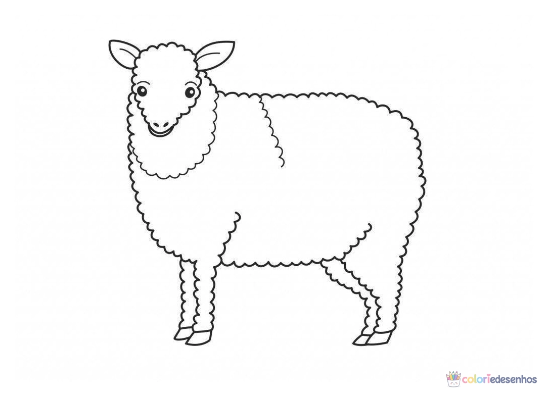 Ovelha para colorir