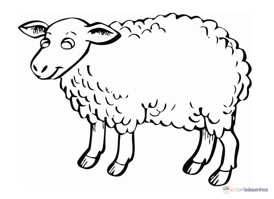 Ovelha para colorir