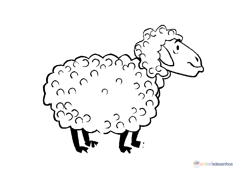 Ovelha para colorir