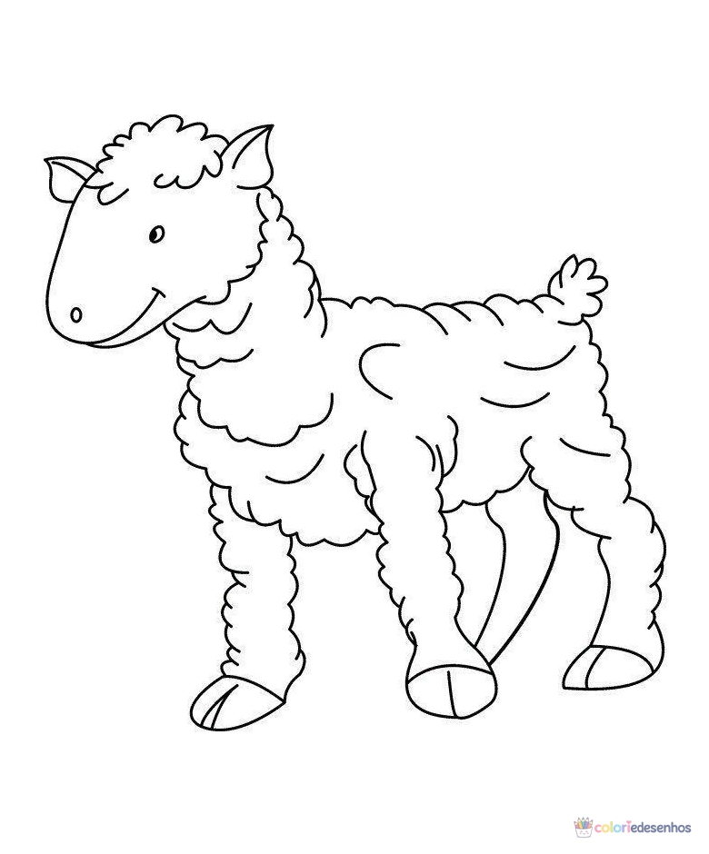 Ovelha para colorir