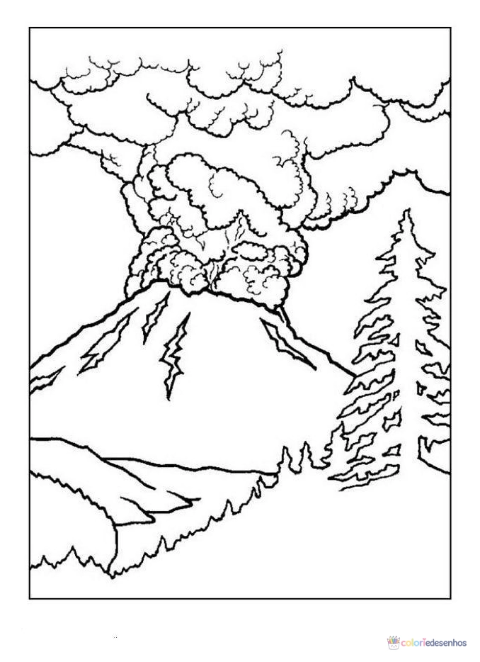 Paisagens para colorir