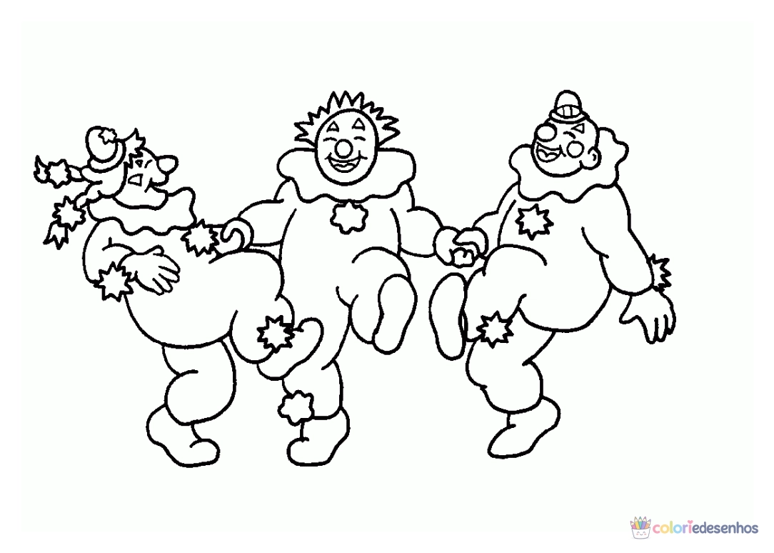 Palhaço para colorir