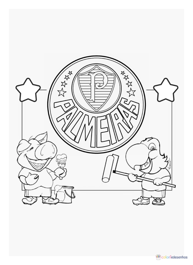 Palmeiras para colorir