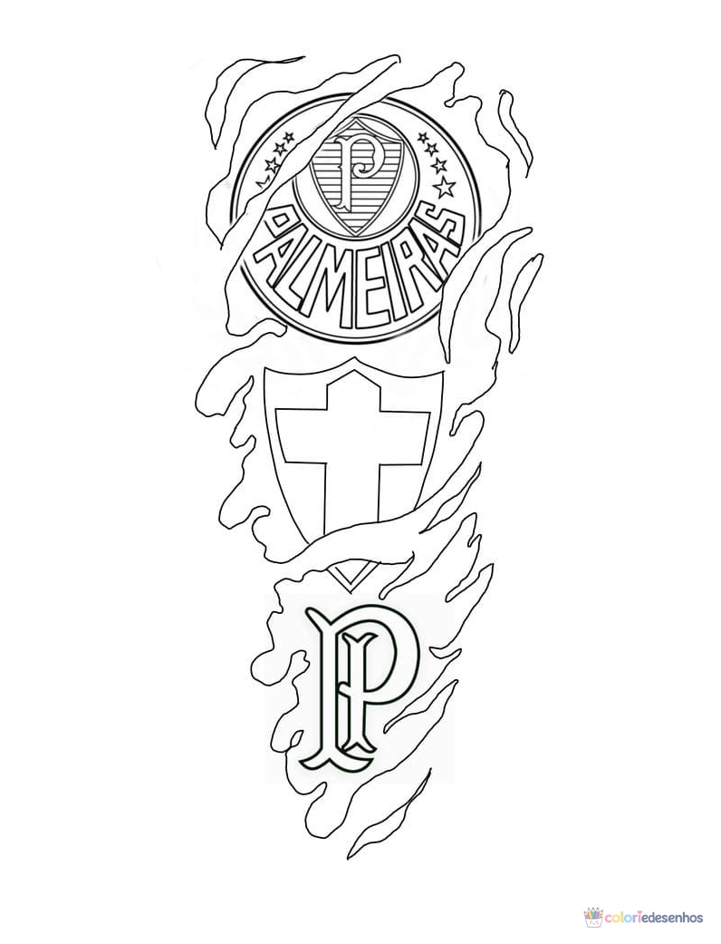 Palmeiras para colorir
