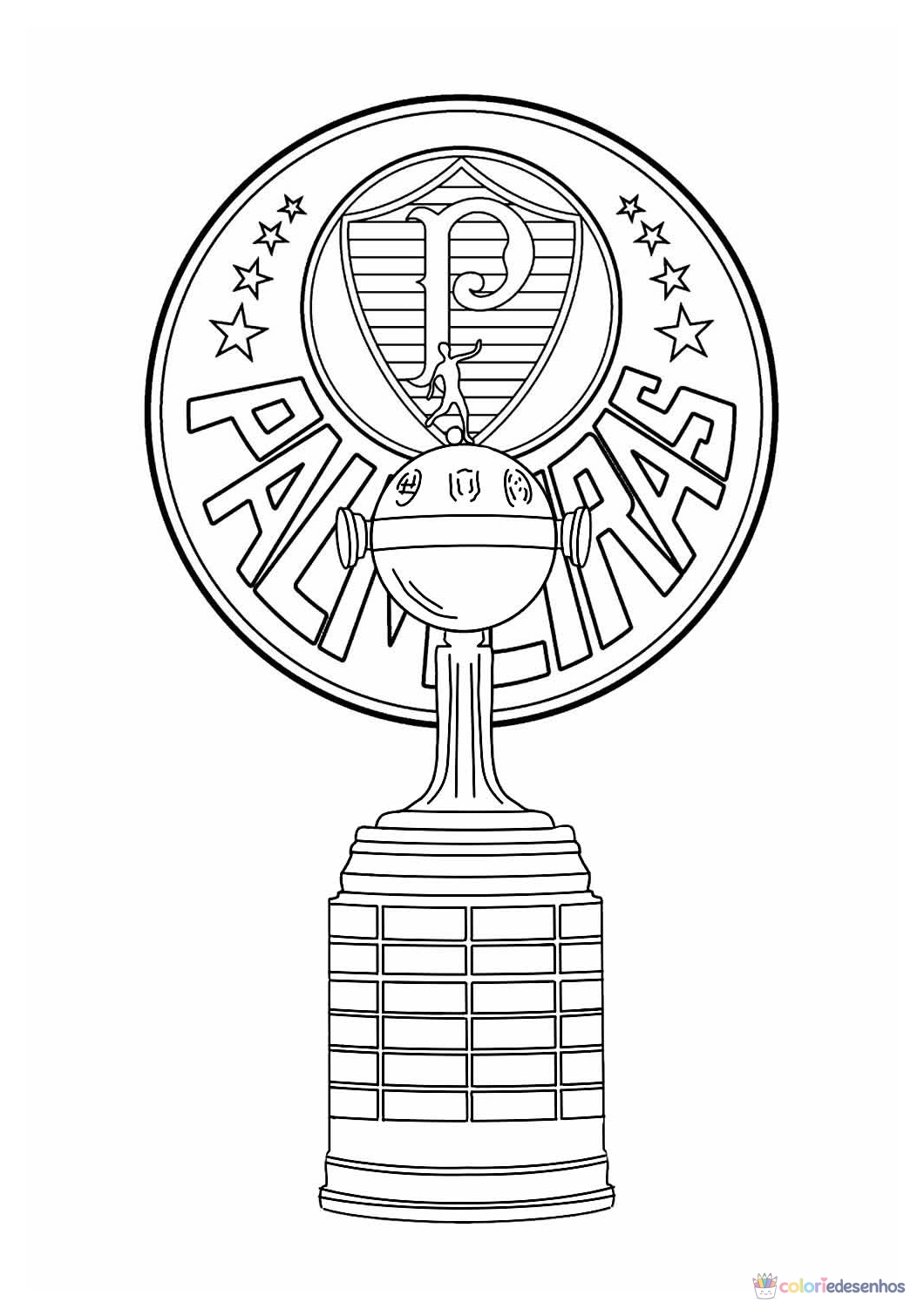 Palmeiras para colorir