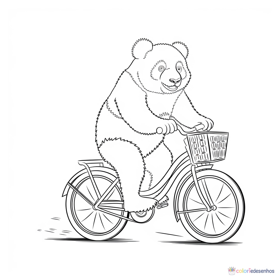 Panda para colorir