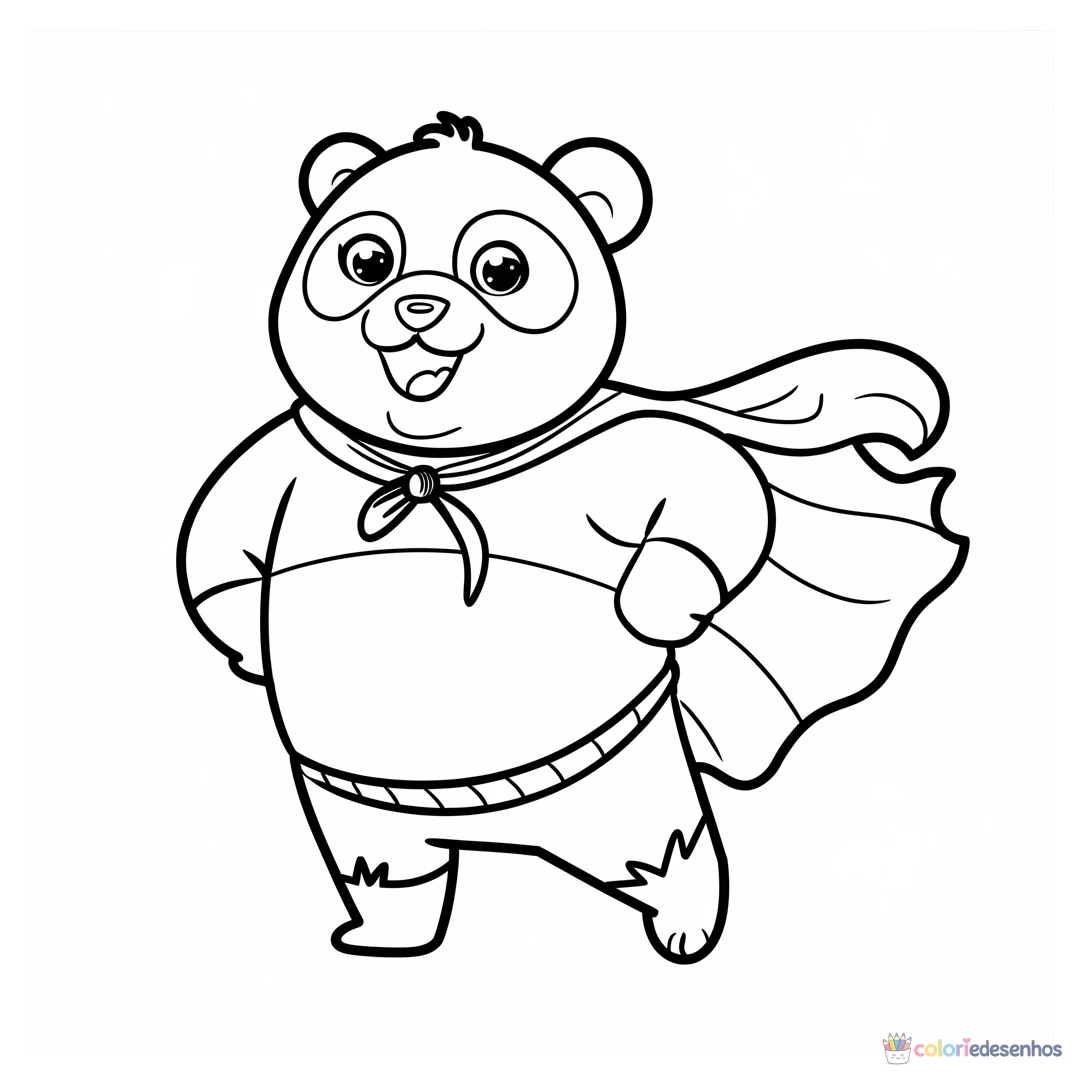 Panda para colorir