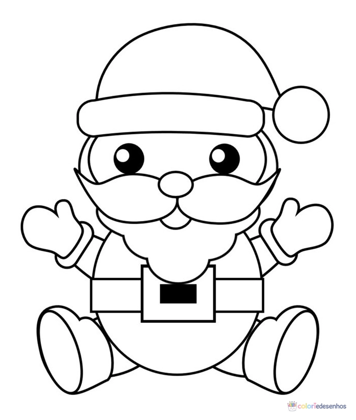 Desenhos de Papai Noel para colorir