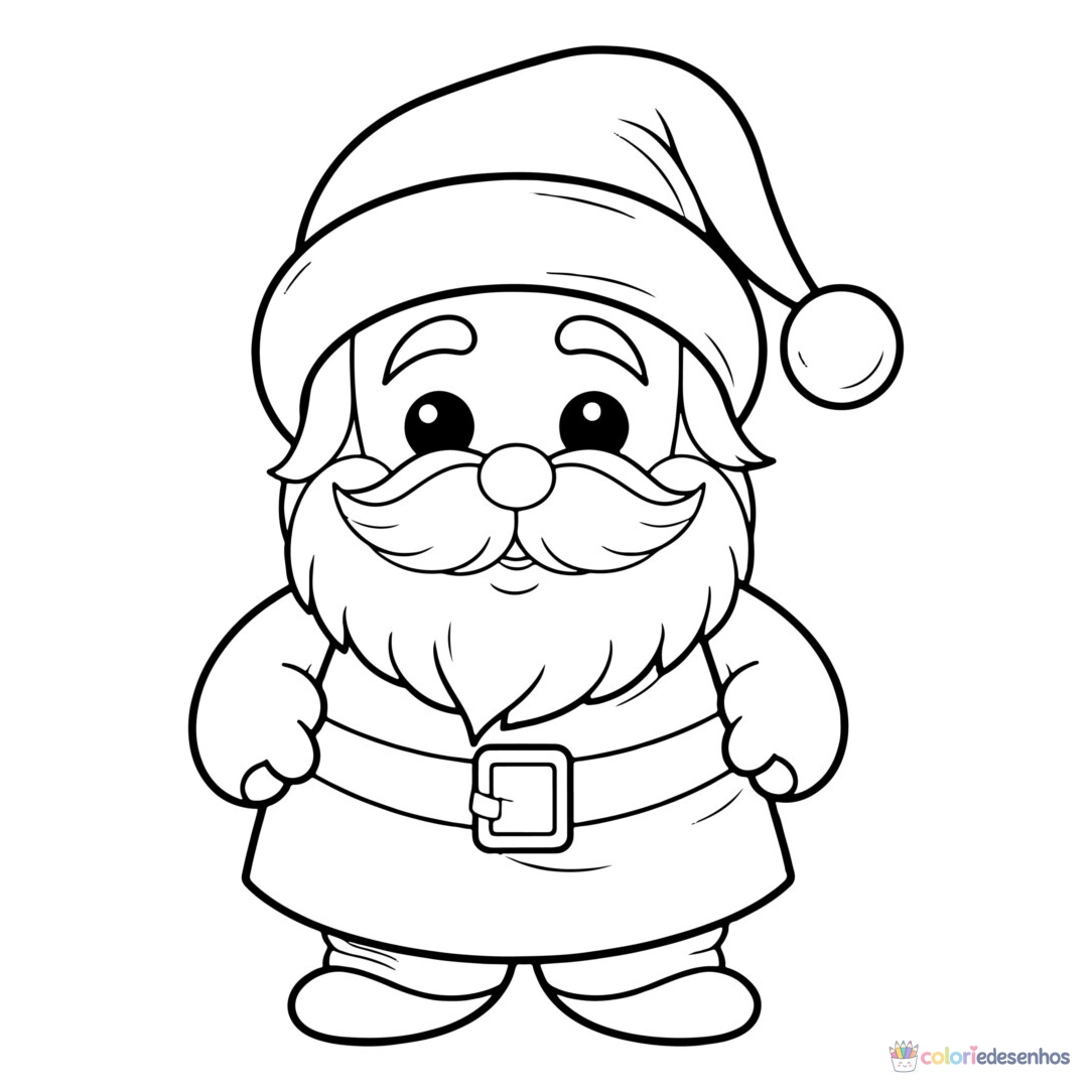 Papai Noel para colorir