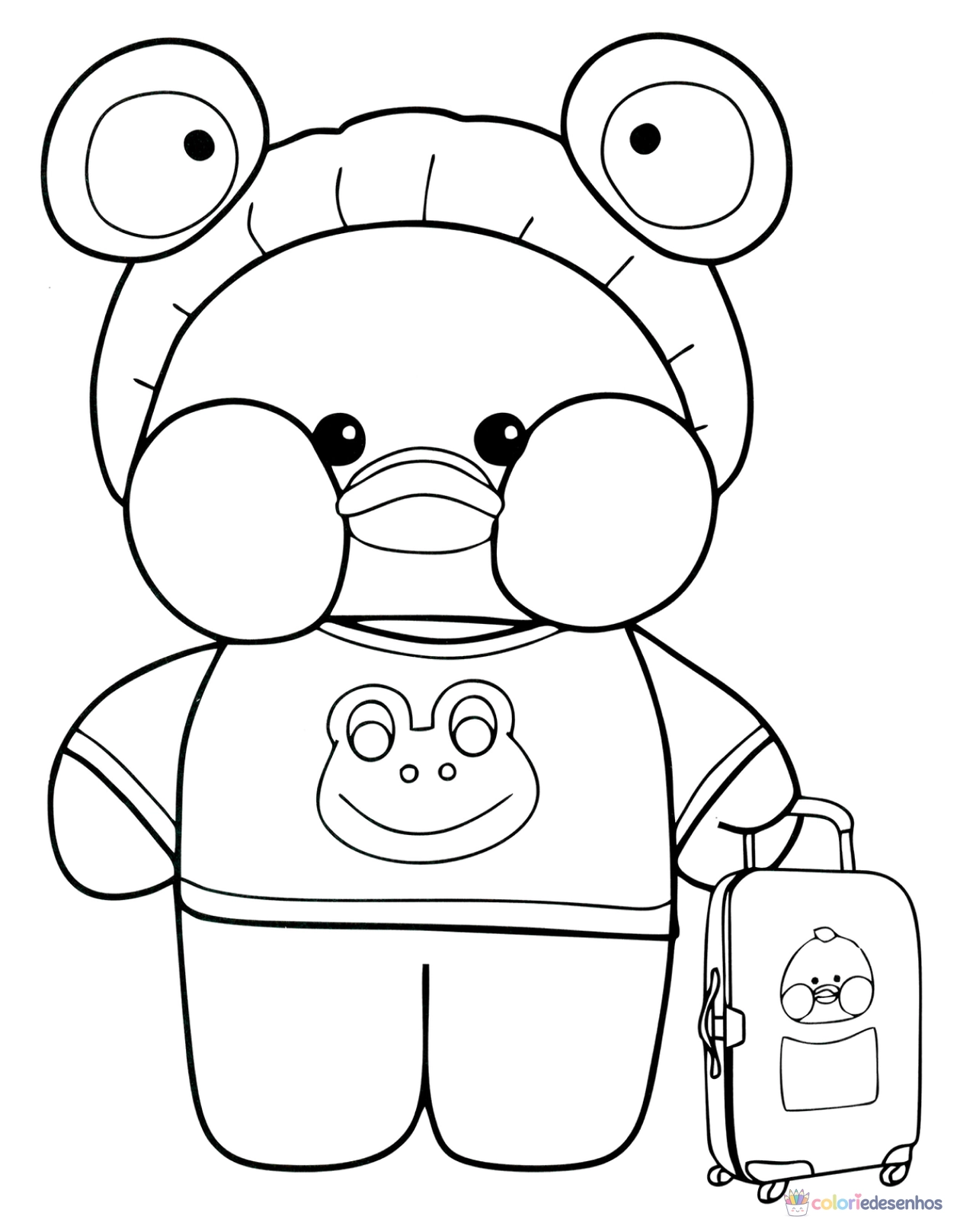 Desenhos de Paper Duck para colorir