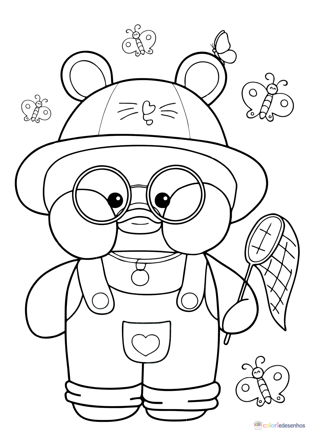 Paper Duck para colorir