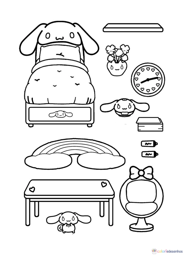 Paper Duck para colorir