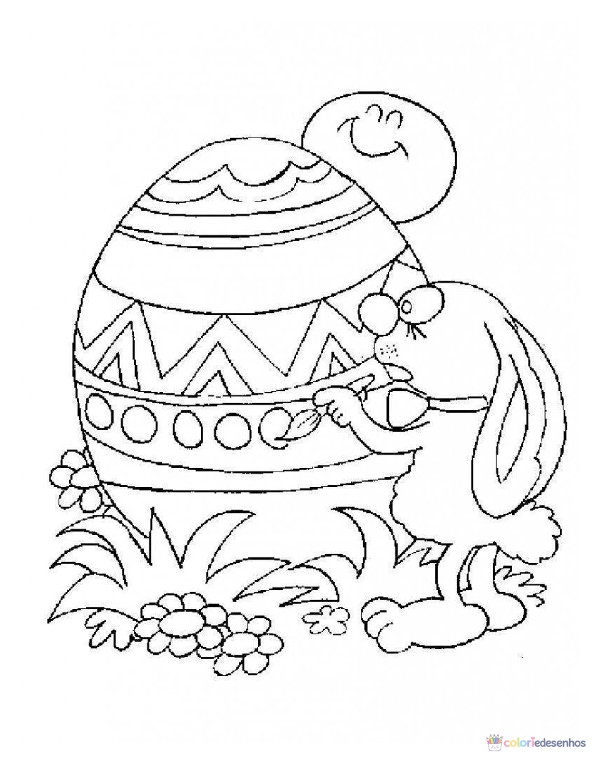 Páscoa para colorir