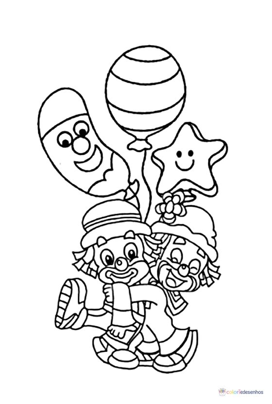 Patati Patatá para colorir