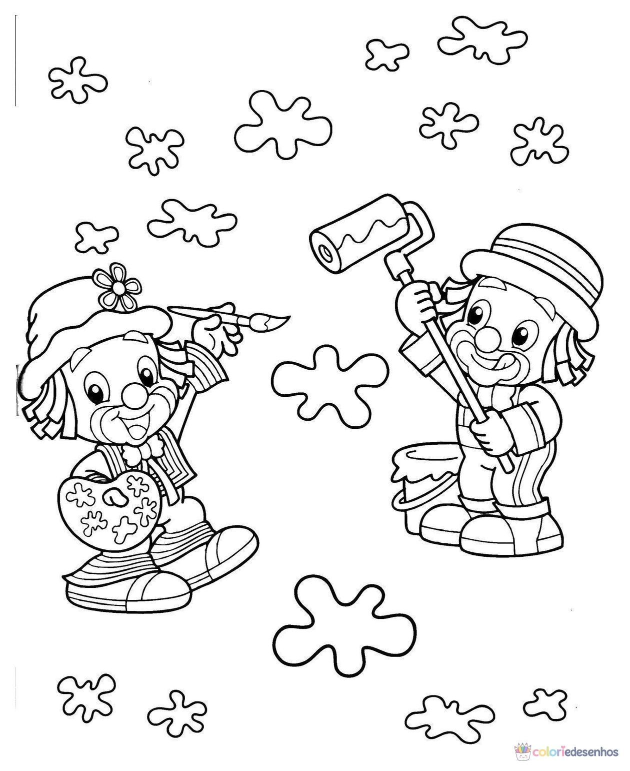 Patati Patatá para colorir