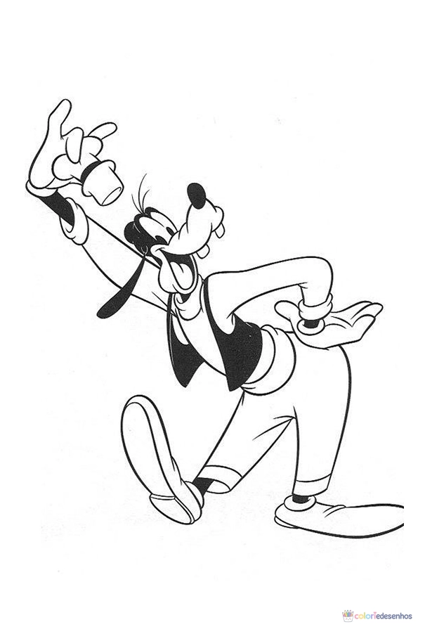 Pateta para colorir