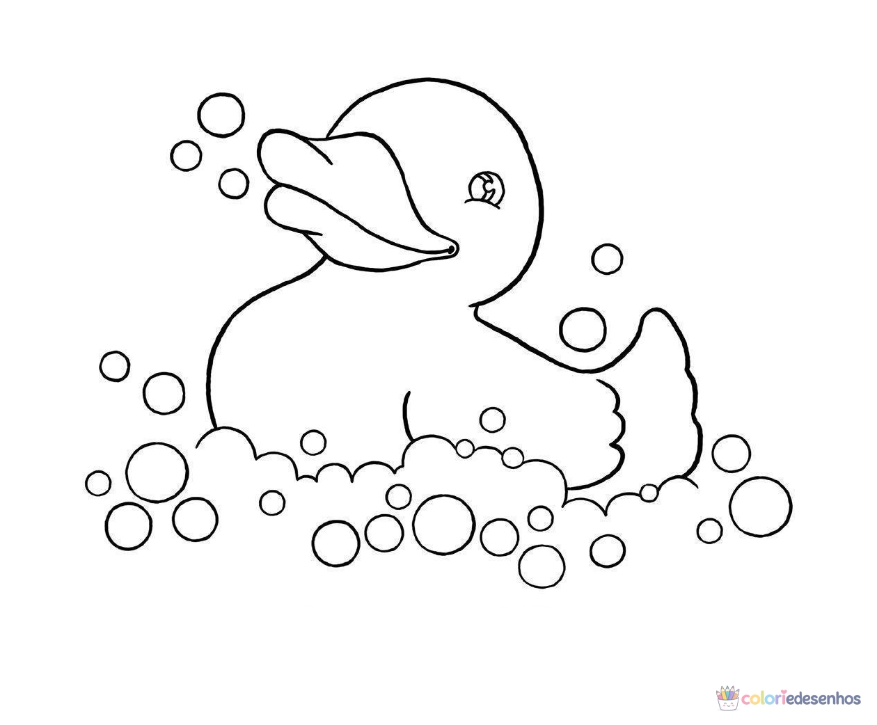 Desenhos de Patinhos para colorir