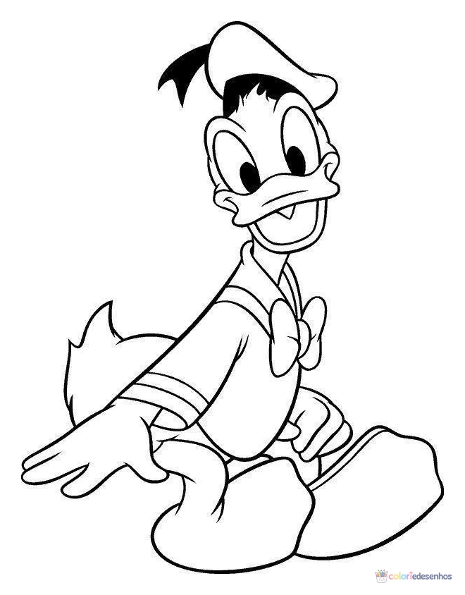 Pato Donald para colorir