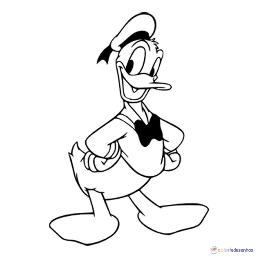 Pato Donald para colorir