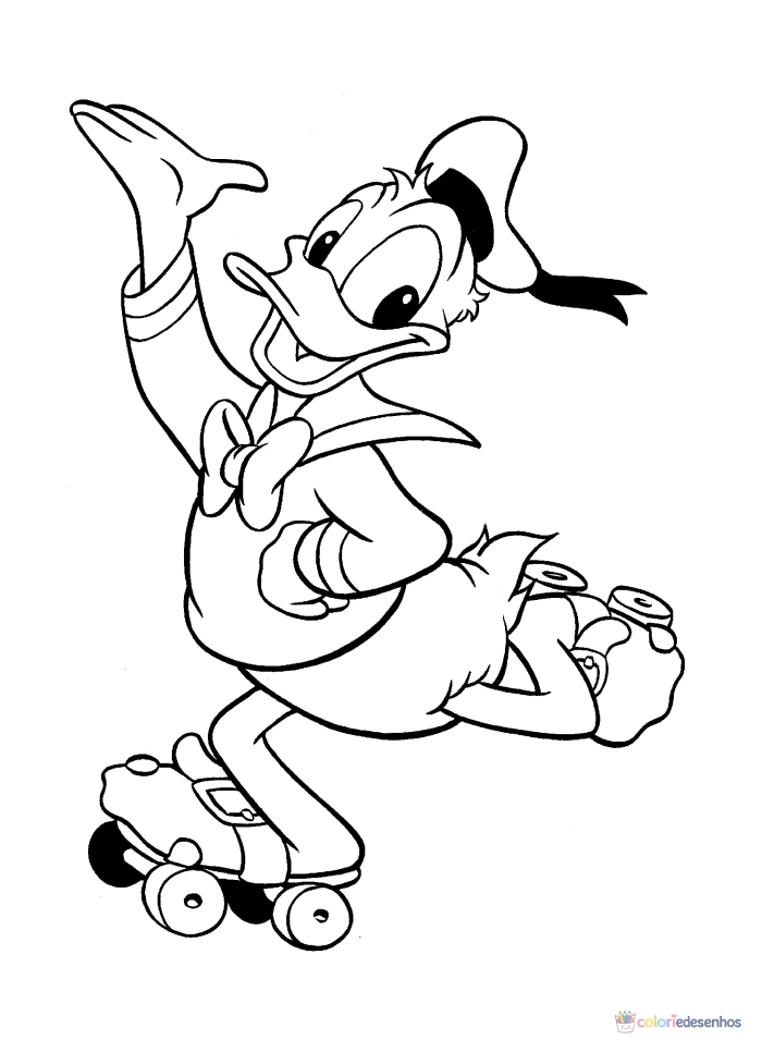 Pato Donald para colorir