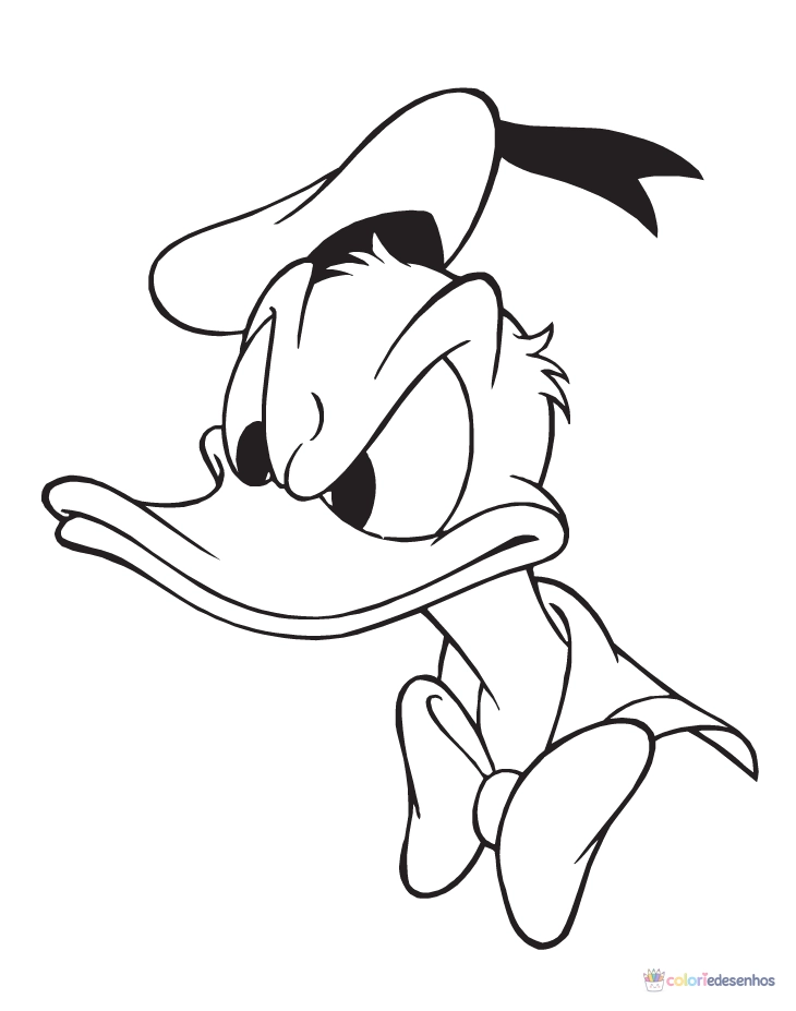 Pato Donald para colorir