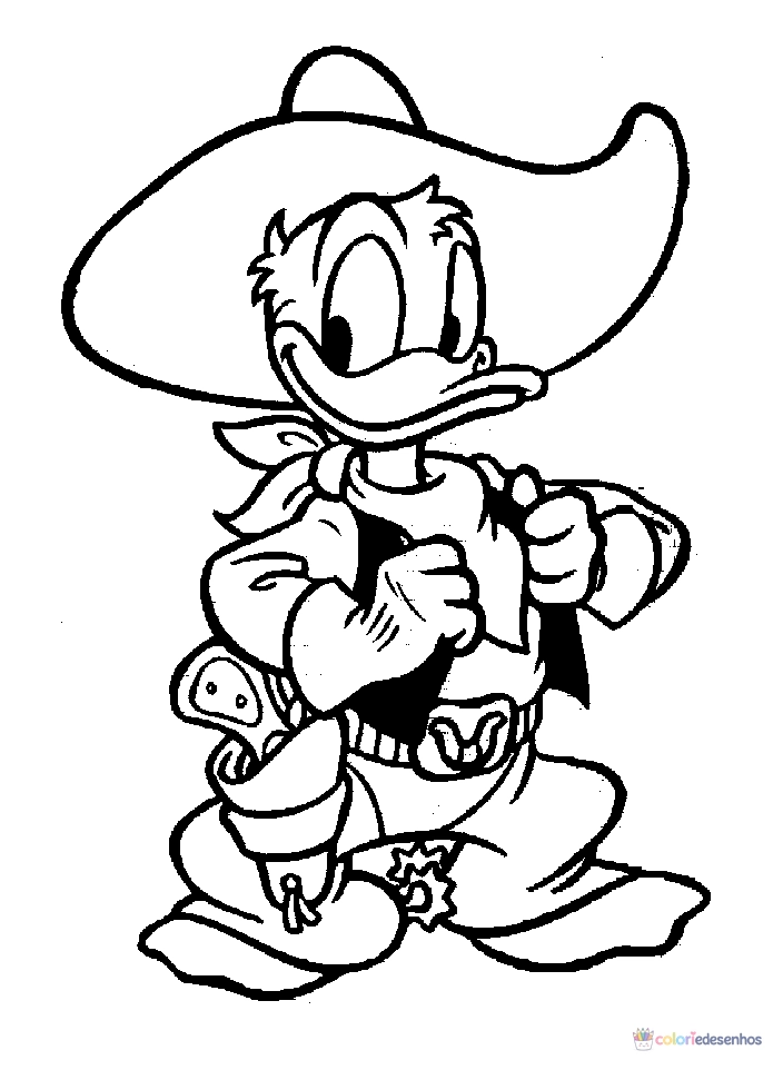 Pato Donald para colorir