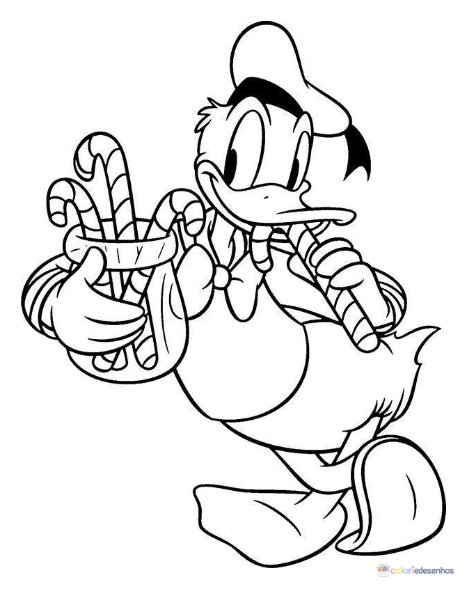 Pato Donald para colorir