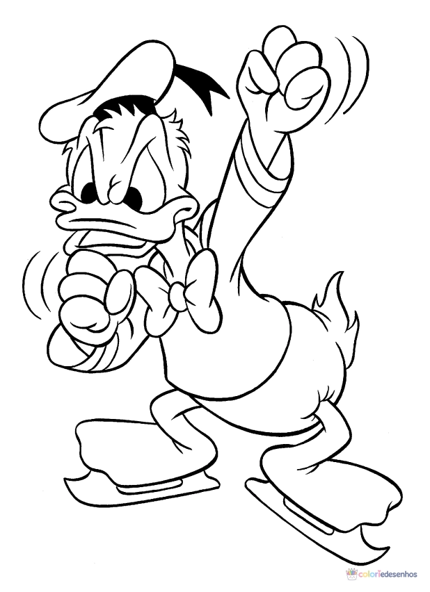Pato Donald para colorir