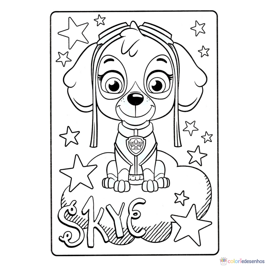 Patrulha Canina para imprimir e colorir para colorir