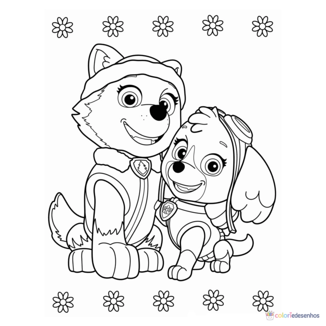 Patrulha Canina para imprimir e colorir para colorir