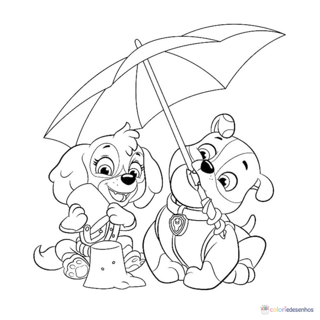Patrulha Canina para imprimir e colorir para colorir