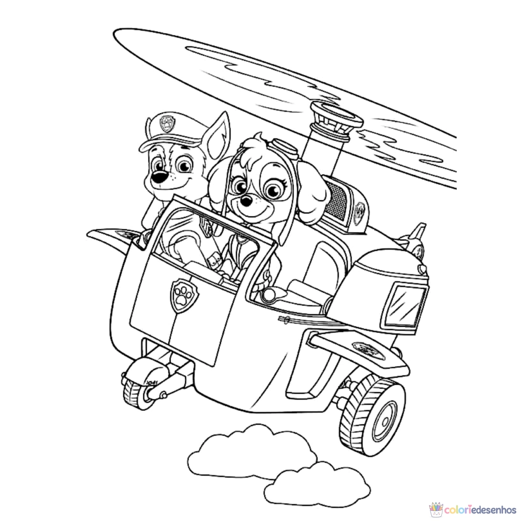 Patrulha Canina para imprimir e colorir para colorir