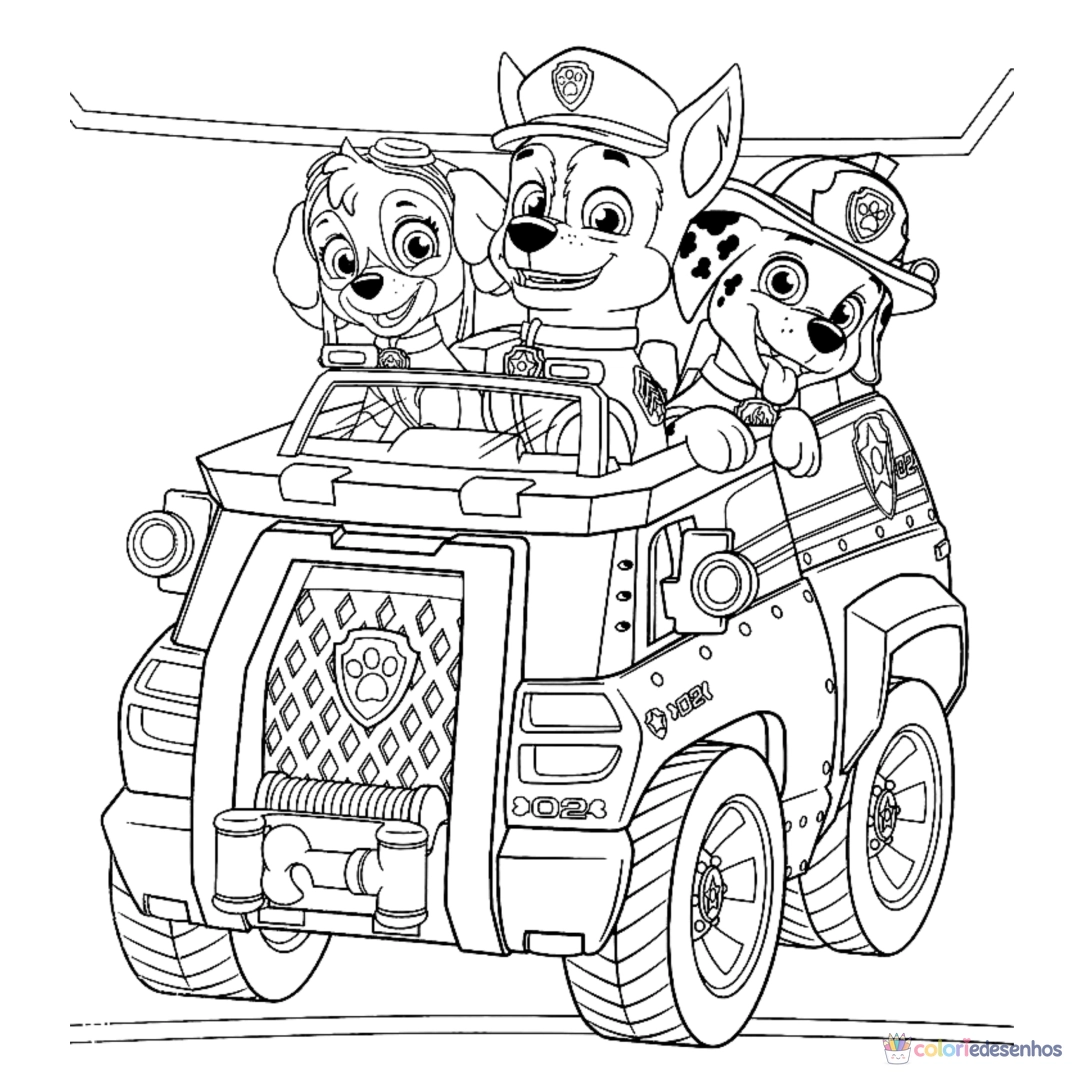 Patrulha Canina para imprimir e colorir para colorir