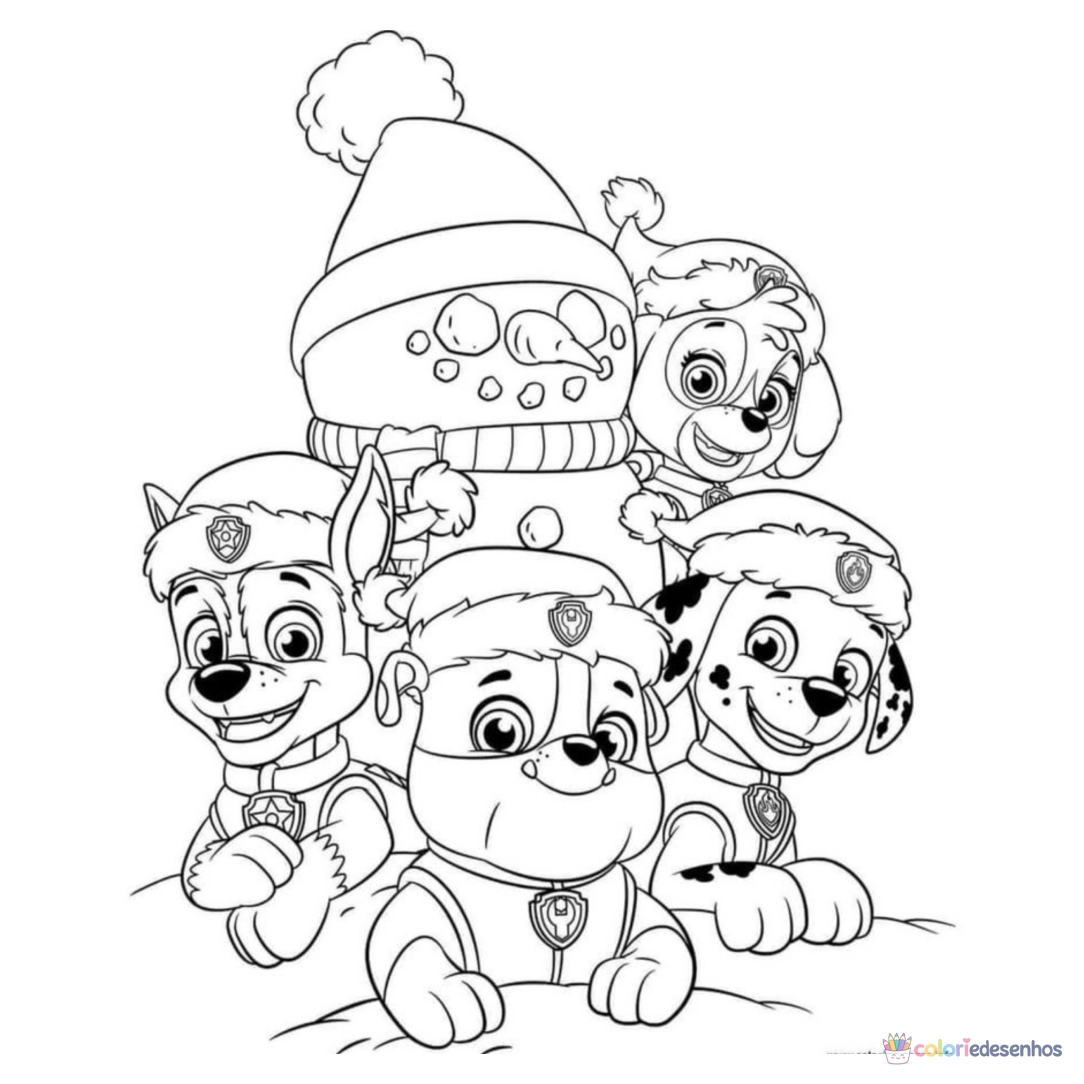 Patrulha Canina para imprimir e colorir para colorir