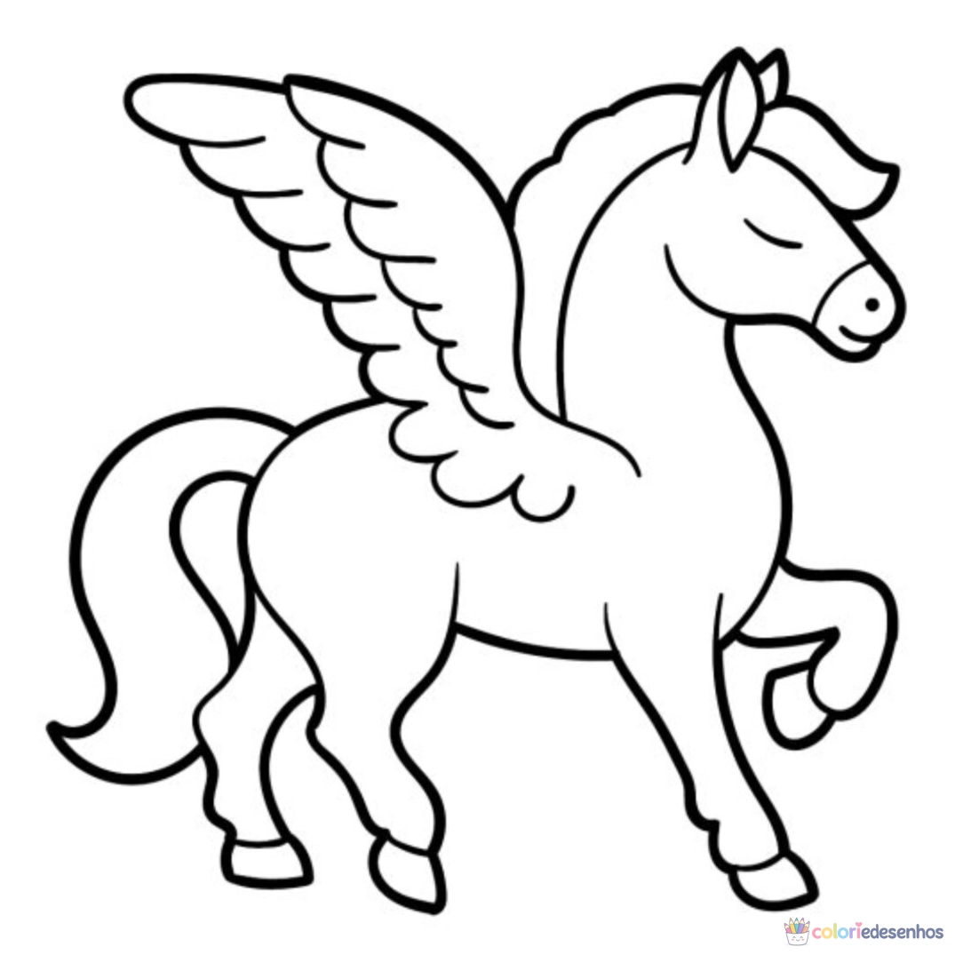 Pegasus para colorir