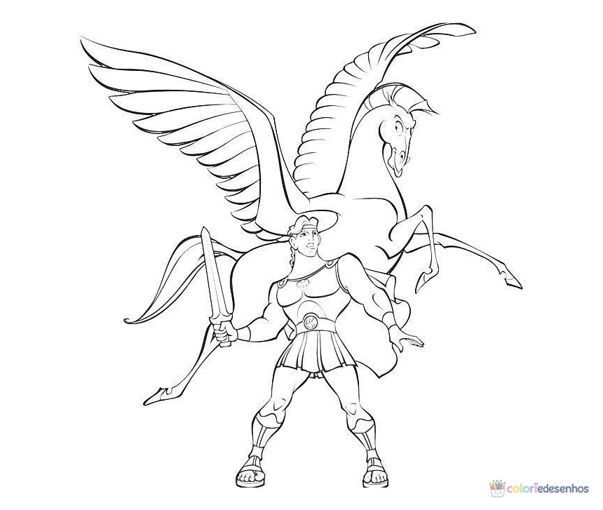 Desenhos de Pégasus para colorir