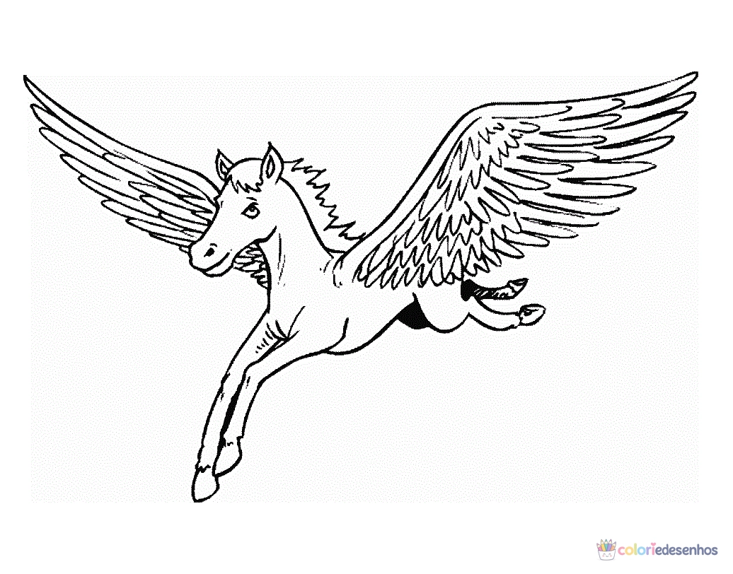 Pegasus para colorir