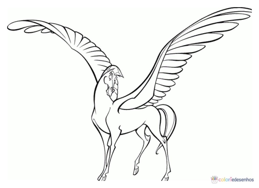 Pegasus para colorir