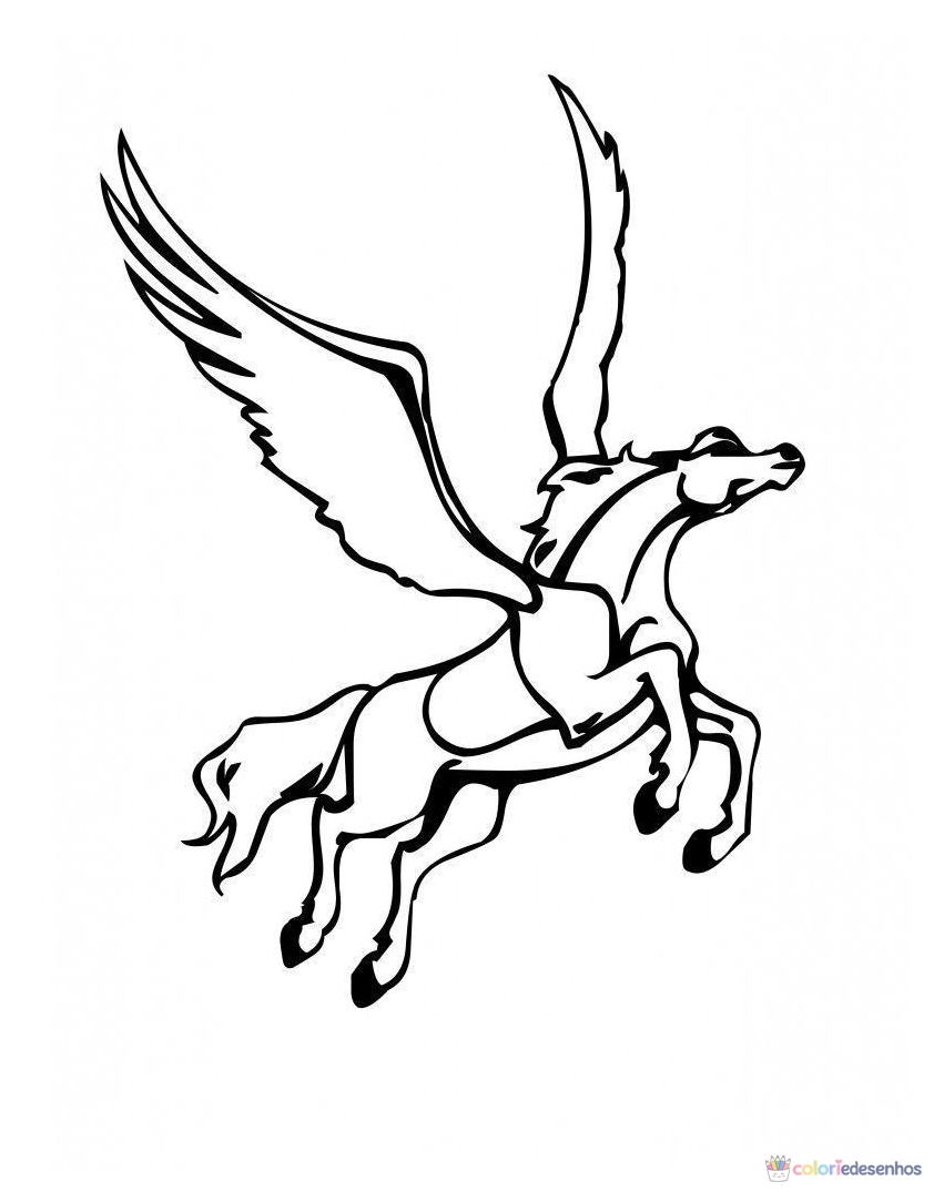 Pegasus para colorir