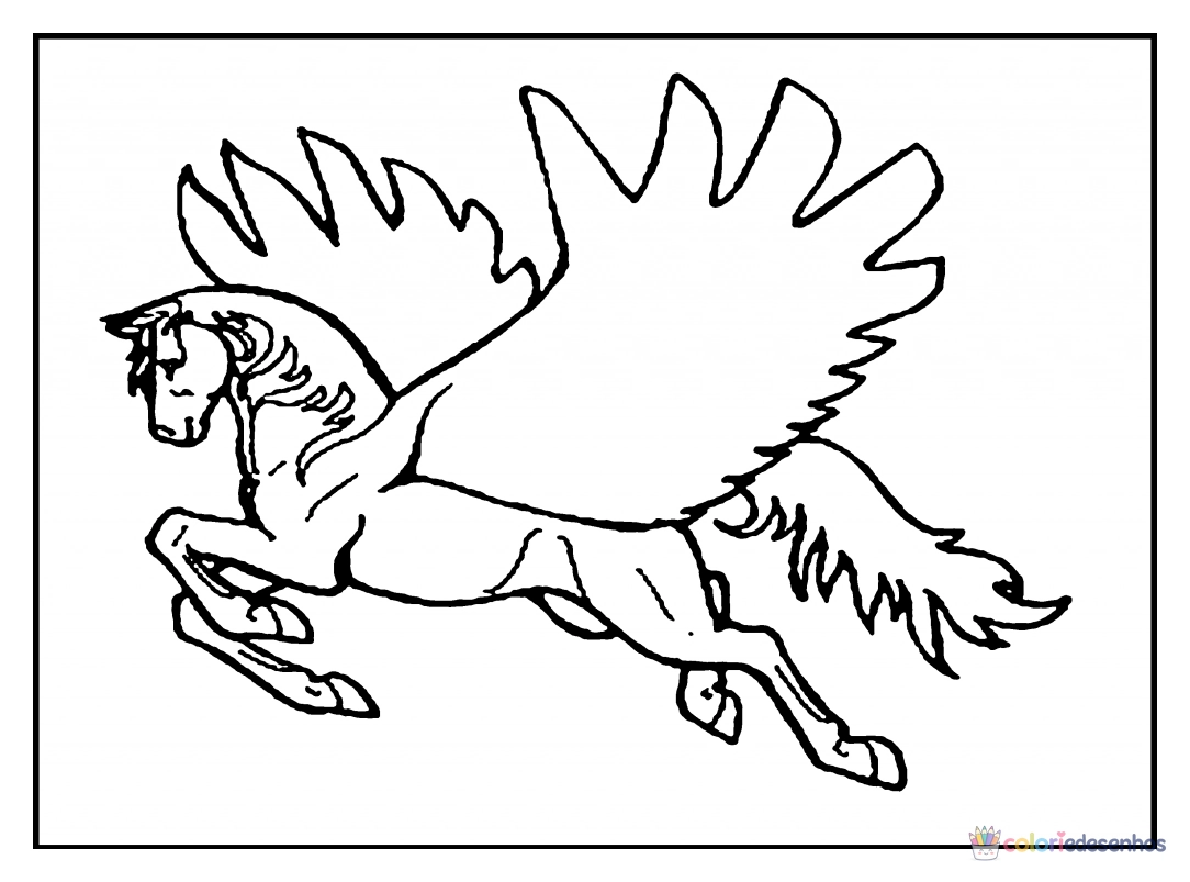 Pegasus para colorir