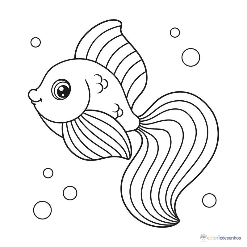 Peixes para colorir