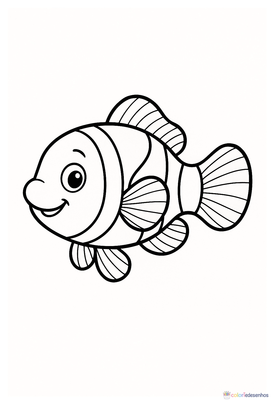 Peixe para colorir