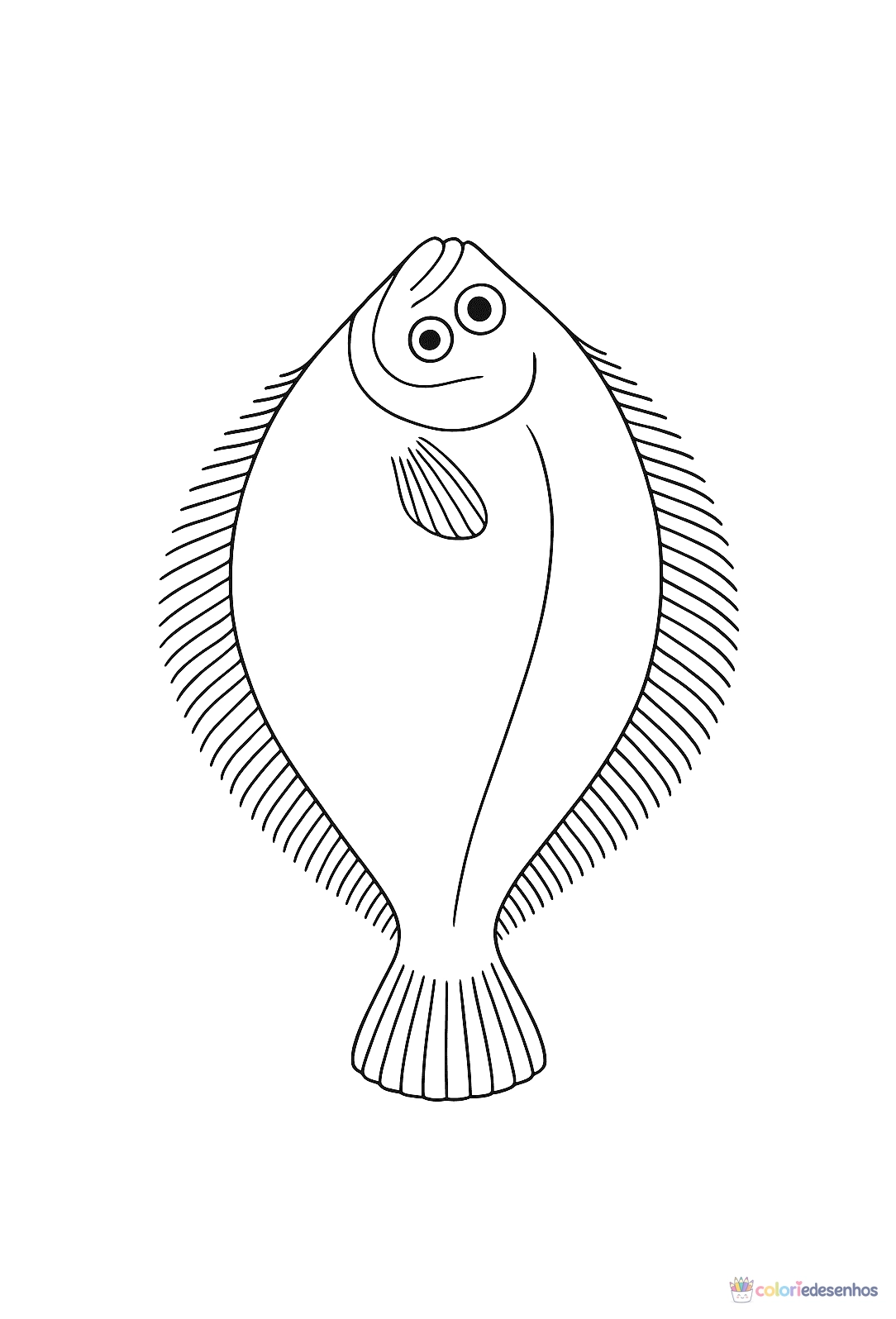 Peixe para colorir