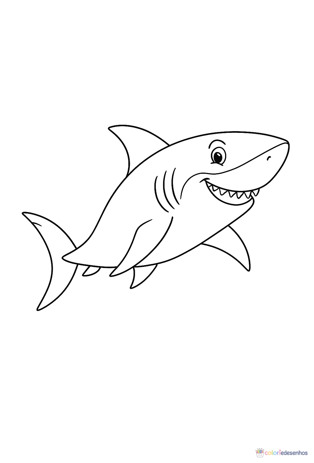 Peixe para colorir