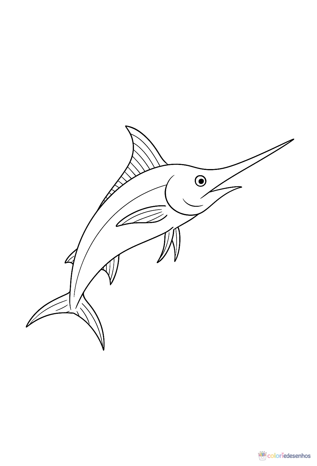 Peixe para colorir