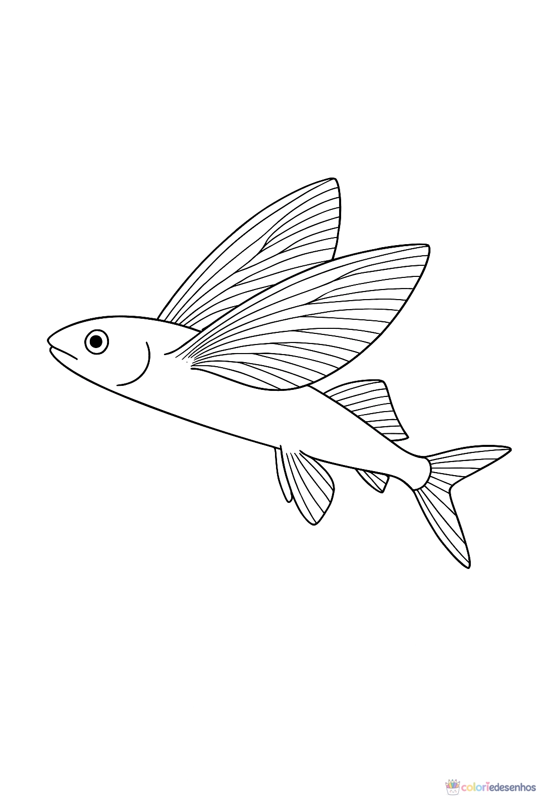 Peixe para colorir