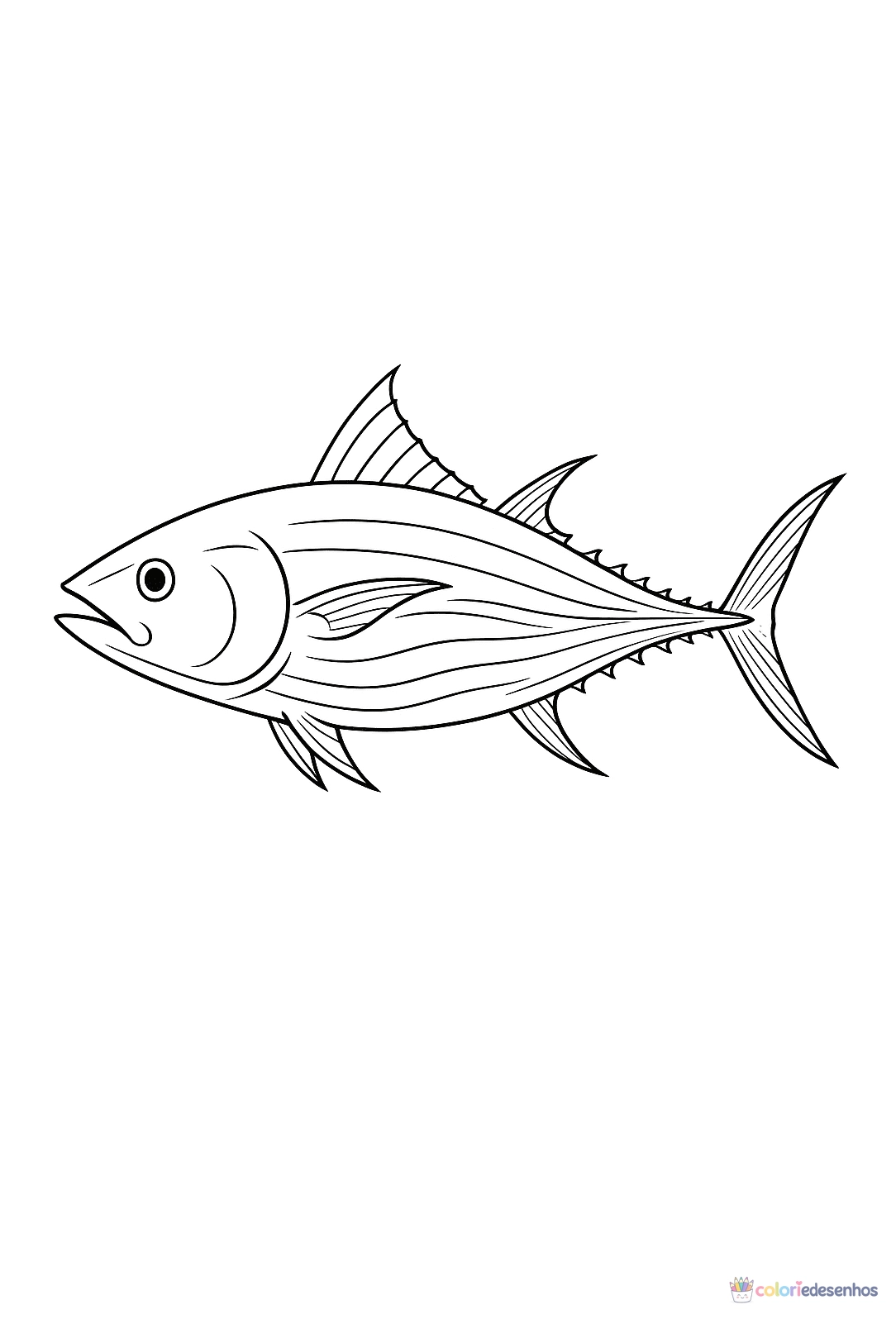 Peixe para colorir