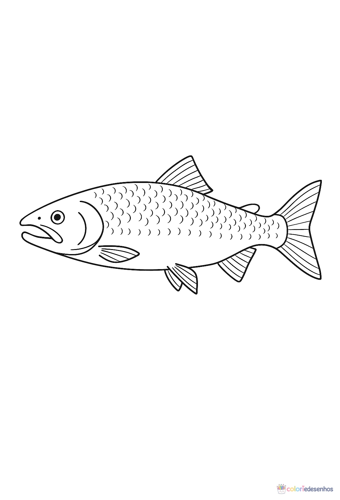 Peixe para colorir